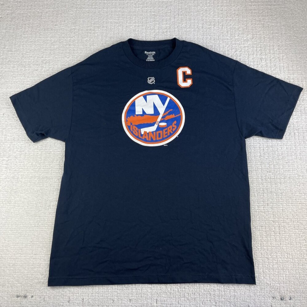New York Islanders T-Shirt Men XL Blue John Tavares Reebok NHL Hockey